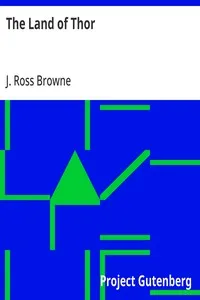 The Land of Thor — J. Ross (John Ross) Browne cover