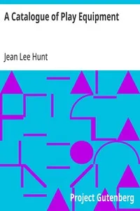 A Catalogue of Play Equipment — Jean Lee Hunt cover