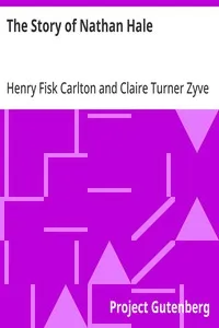 The Story of Nathan Hale — Henry Fisk Carlton cover