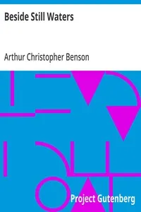 Beside Still Waters — Arthur Christopher Benson cover