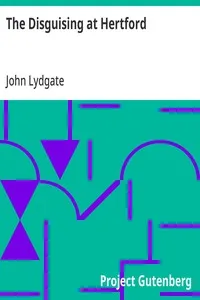 The Disguising at Hertford — John Lydgate cover