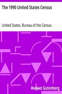 The 1990 United States Census — United States. Bureau of the Census cover