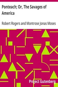 Ponteach; Or, The Savages of America — Robert Rogers cover