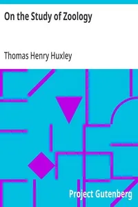 On the Study of Zoology — Thomas Henry Huxley cover