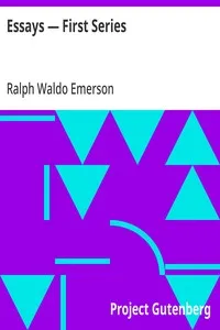 Essays — First Series — Ralph Waldo Emerson cover