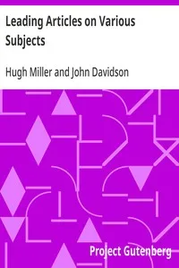 Leading Articles on Various Subjects — Hugh Miller cover
