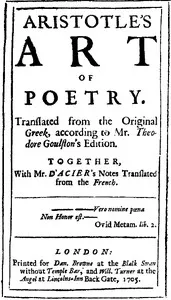 The Preface to Aristotle's Art of Poetry — André Dacier cover