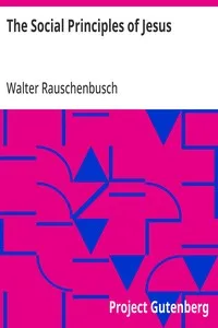 The Social Principles of Jesus — Walter Rauschenbusch cover