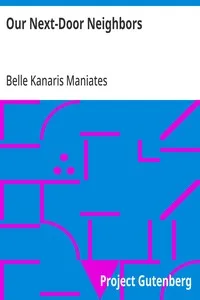 Our Next-Door Neighbors — Belle Kanaris Maniates cover