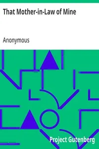 That Mother-in-Law of Mine — Anonymous cover