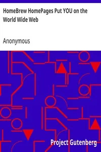 HomeBrew HomePages Put YOU on the World Wide Web — Anonymous cover