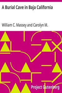 A Burial Cave in Baja California: The Palmer Collection, 1887 — William C. Massey cover