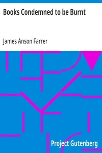 Books Condemned to be Burnt — James Anson Farrer cover