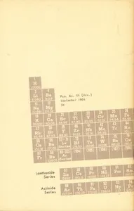 A Brief History of Element Discovery, Synthesis, and Analysis — Glen W. Watson cover