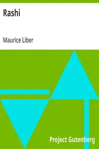 Rashi — Maurice Liber cover