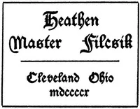 Heathen Master Filcsik — Kálmán Mikszáth cover
