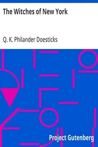 The Witches of New York — Q. K. Philander Doesticks cover