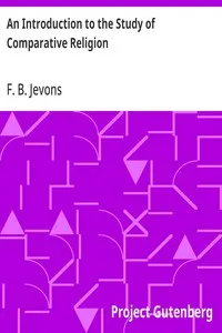 An Introduction to the Study of Comparative Religion — F. B. (Frank Byron) Jevons cover