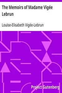 The Memoirs of Madame Vigée Lebrun cover