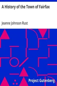 A History of the Town of Fairfax — Jeanne Johnson Rust cover
