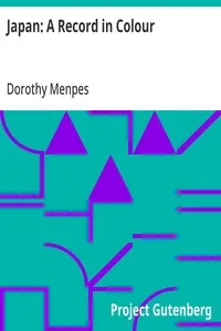 Japan: A Record in Colour — Dorothy Menpes cover
