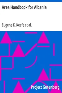 Area Handbook for Albania — Eugene K. Keefe cover