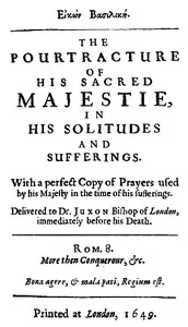 Eikon Basilike: The Pourtracture of His Sacred Majestie, in His Solitudes and Sufferings — King of England Charles I cover