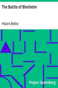 The Battle of Blenheim — Hilaire Belloc cover