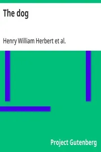 The dog — Henry William Herbert cover
