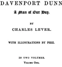 Davenport Dunn, a Man of Our Day. Volume 1 (of 2) — Charles Lever cover