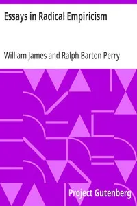 Essays in Radical Empiricism — William James cover