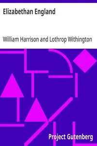 Elizabethan England: From 'A Description of England,' by William Harrison — William Harrison cover