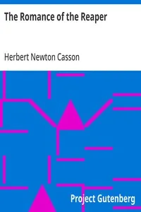 The Romance of the Reaper — Herbert Newton Casson cover