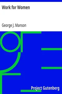 Work for Women — George J. Manson cover