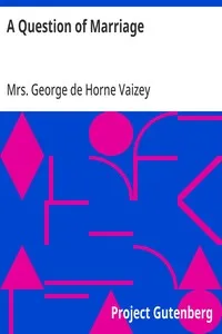 A Question of Marriage — George de Horne, Mrs. Vaizey cover