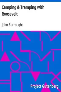 Camping & Tramping with Roosevelt — John Burroughs cover