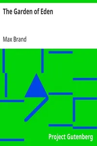The Garden of Eden — Max Brand cover