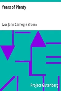 Years of Plenty — Ivor John Carnegie Brown cover