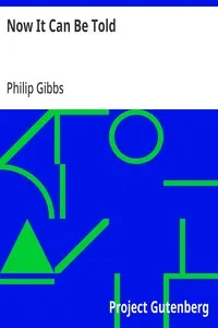Now It Can Be Told — Philip Gibbs cover