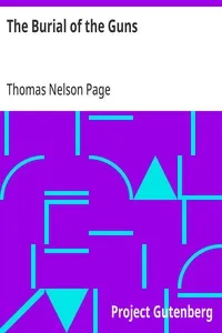 The Burial of the Guns — Thomas Nelson Page cover