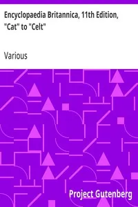 Encyclopaedia Britannica, 11th Edition, "Cat" to "Celt": Volume 5, Slice 5 cover