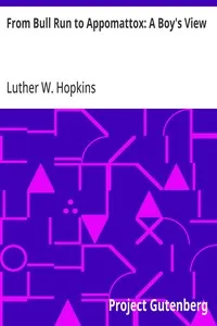 From Bull Run to Appomattox: A Boy's View — Luther W. Hopkins cover