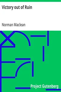 Victory out of Ruin — Norman Maclean cover