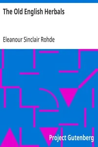 The Old English Herbals — Eleanour Sinclair Rohde cover