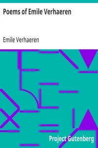 Poems of Emile Verhaeren — Emile Verhaeren cover