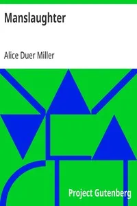 Manslaughter — Alice Duer Miller cover