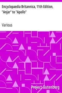 Encyclopaedia Britannica, 11th Edition, "Anjar" to "Apollo": Volume 2, Slice 2 — Various cover