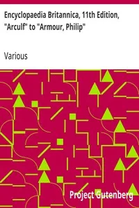 Encyclopaedia Britannica, 11th Edition, "Arculf" to "Armour, Philip": Volume 2, Slice 5 — Various cover