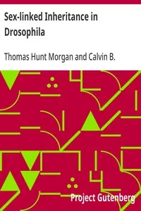 Sex-linked Inheritance in Drosophila — Thomas Hunt Morgan cover