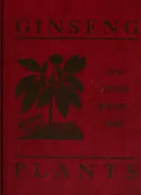 Ginseng and Other Medicinal Plants: A Book of Valuable Information for Growers as Well as Collectors of Medicinal Roots, Barks, Leaves, Etc. — A. R. (Arthur Robert) Harding cover